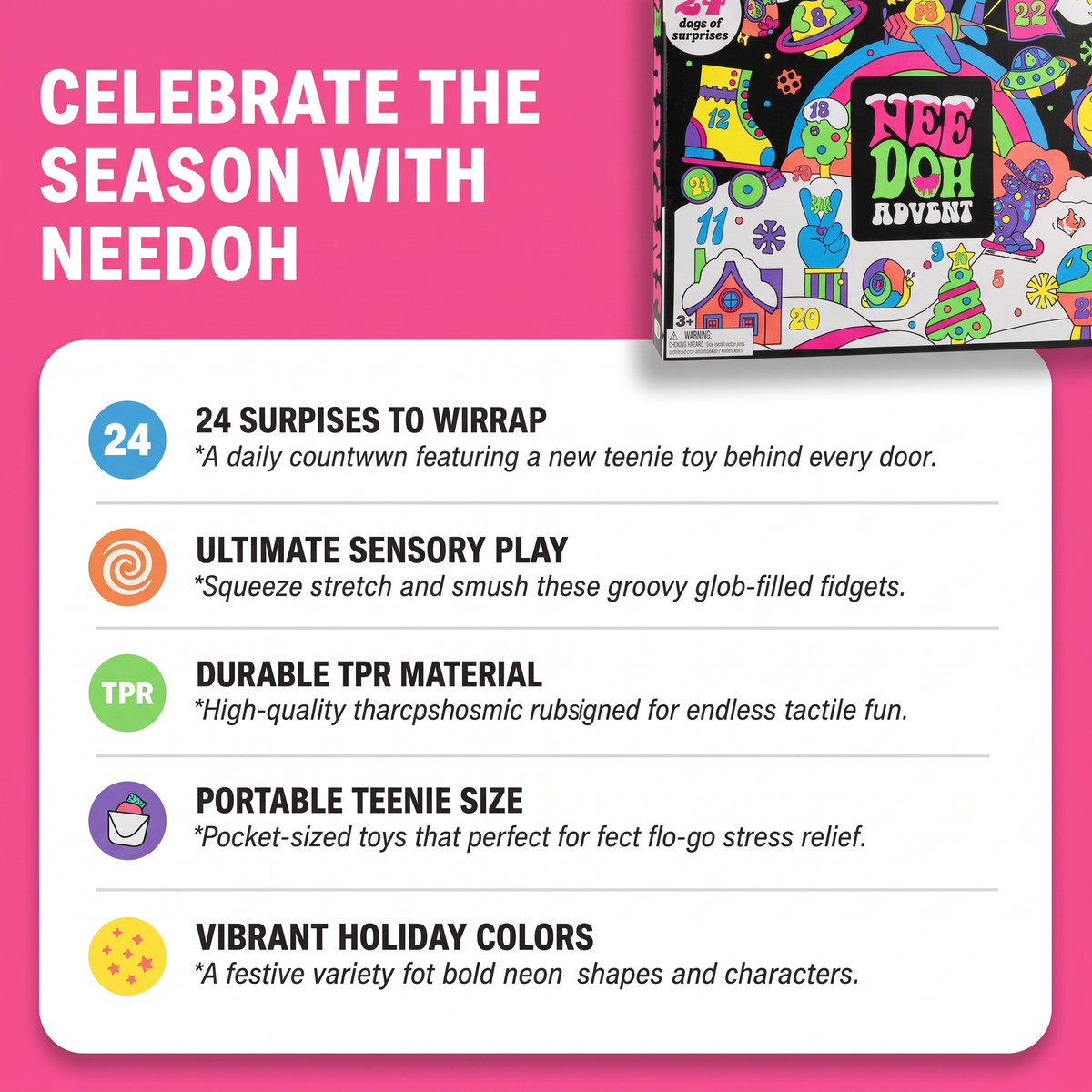 NeeDoh Squishmas Advent Calendar