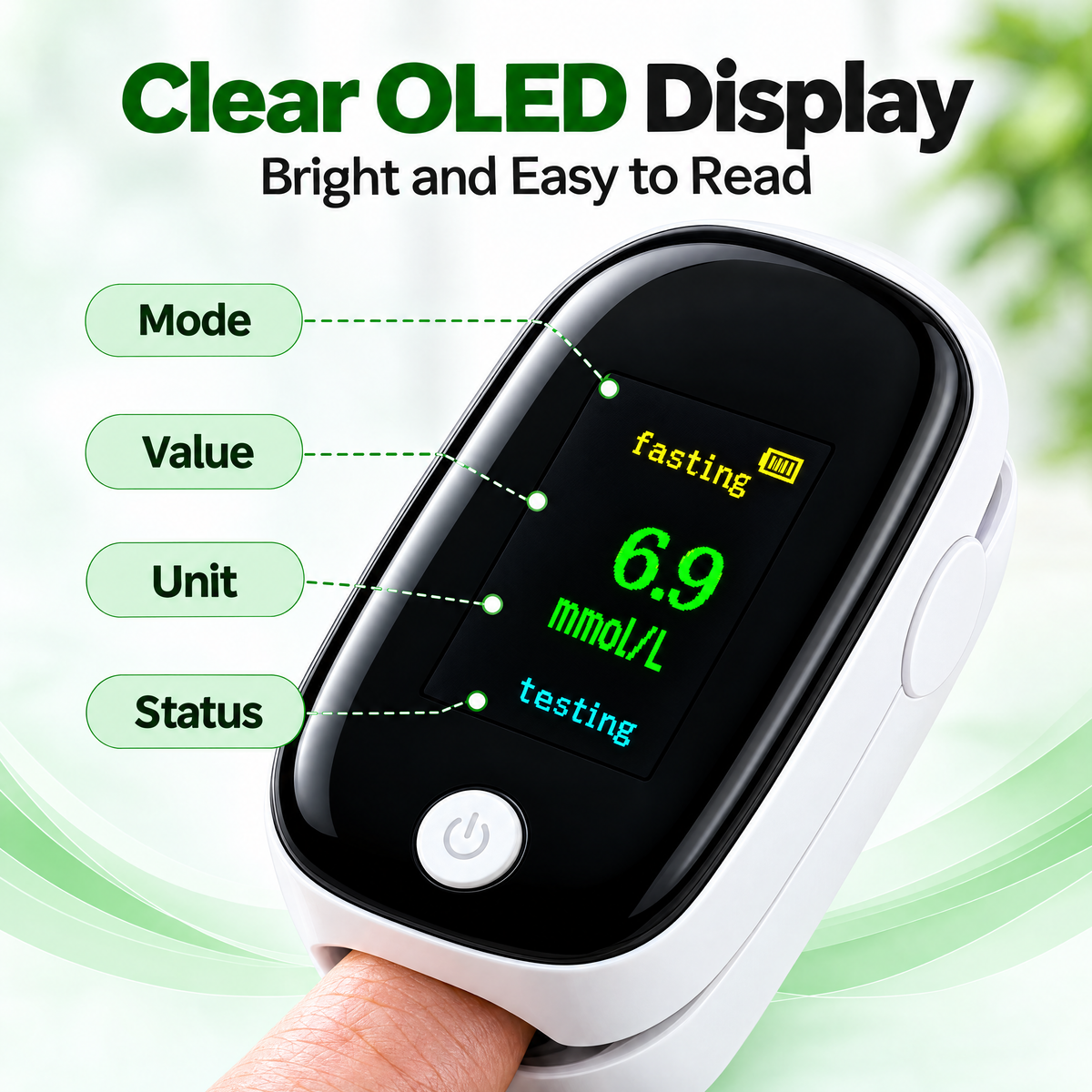 Non-Invasive Fingerstick Blood Glucose Meter