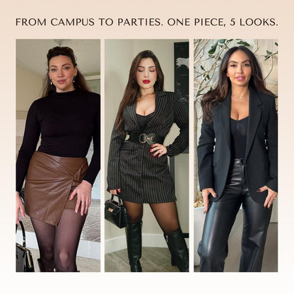 Fleece Lined Tights Bodysuit